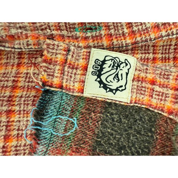 Urban Outfitters Patchwork BDG Robbie Spliced Flannel Button Down Size Large - Picture 7 of 9